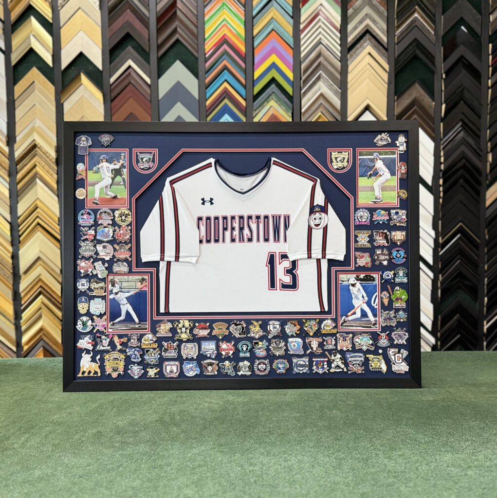 Custom jersey framing designed to preserve and showcase what matter most.