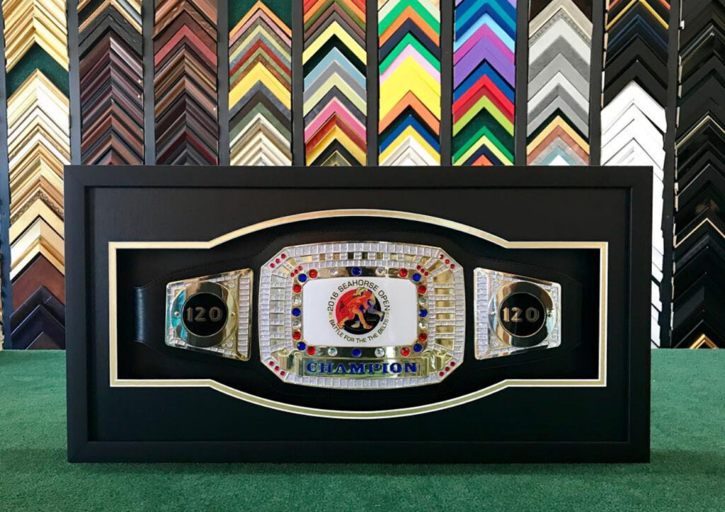 Championship shadow box framing luxury museum-quality in Pembroke Pines