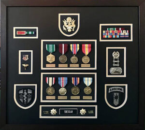 ustom military medals shadow box in Pembroke Pines by Art Frame Decor.