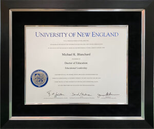 Custom diploma framing with museum glass in Pembroke Pines by Art Frame Decor
