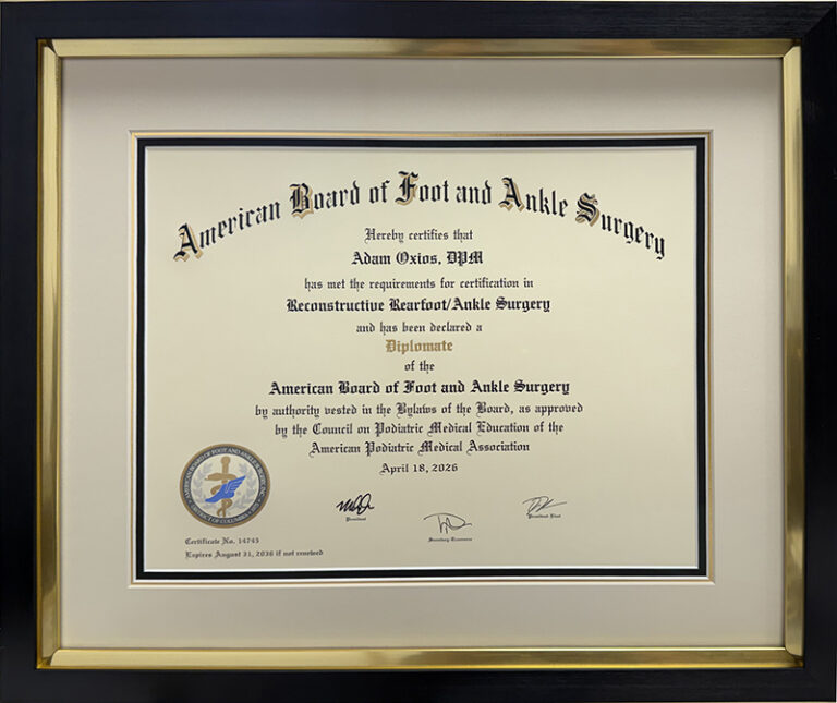 Traditional custom diploma framing in Pembroke Pines with gold and black frame